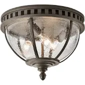 Kichler Elstead Halleron Außen-Deckenleuchte E14 3-fach Londonderry IP44