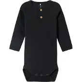 Name it Body l/ä - Rib - Noos - NbmKab - Schwarz - - 2 Jahre (92) - Body L/Ä