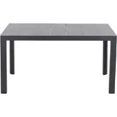 Siena Garden Silva Dining Tisch 140x90 cm – Aluminium (matt anthrazit) & Keramikplatte (wood grey)