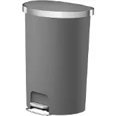 EKO - Hana Treteimer halbrund 55 Liter - Plastic - Grau