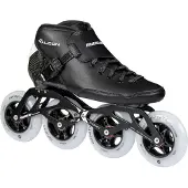 Powerslide FALCON Black 4x100 Speed Inline Skates für Racing, für Herren und Damen in schwarz