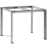 Sieger Tischgestell Aluminium Champagner L 90 cm/B 90 cm