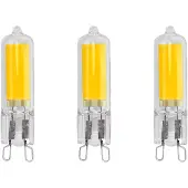 Avide G9 LED-Kapsellampe 5W 500lm 3000K warmweiß 3 Stück