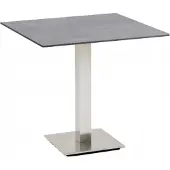 Niehoff Bistro Tisch quadratisch 68x68cm, HPL Granit-Design