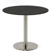 Niehoff Möbel Outdoor Bistro Tisch rund 95cm, HPL Granit-Design, Edelstahl-Gestell 4051781516873