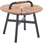 Diamond Garden Nora Beistelltisch Aluminium/Recycled Teak Ø42 - Ø70 cm