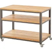 Diamond Garden Piazza Beistelltisch 100x60 cm Edelstahl/Recycled Teak