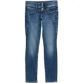 Tom Tailor Slim-fit-Jeans "Alexa Slim" mit Knopfleiste und dekorativ gesteppter Passe