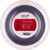 MSV Tennissaite Focus Hex (Haltbarkeit+Spin) silber 200m Rolle