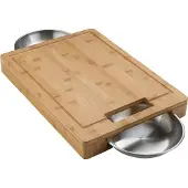 Napoleon PRO Schneidebrett mit 2 Edelstahlschalen Grill
