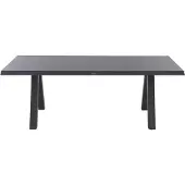 Siena Garden Tirana Dining Tisch – 200 x 100 cm, Aluminium (matt anthrazit) & HPL Ferro