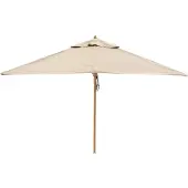 Solpuri Aton Sonnenschirm Teak Acryl Platinum