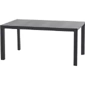 Siena Garden Silva Dining Tisch 160x90 cm – Aluminium (matt anthrazit) & Keramikplatte (wood grey)