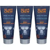 No Hair Crew Körper-Enthaarungscreme Männer 200 ml x3 3x200 Creme