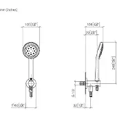 Dornbracht Schlauchbrausegarnitur messing gebürstet, 27803660-28