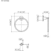 Dornbracht Tara Handtuchring, rund, 83200892