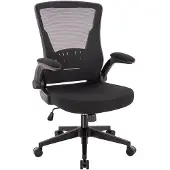 HOME DELUXE - Schreibtischstuhl ZELA - Farbe: Schwarz - inkl. Netzbespannung und Armlehnen, höhenverstellbar, weiche Polsterung I Bürostuhl Chefsessel Drehstuhl Computerstuhl Drehstuhl