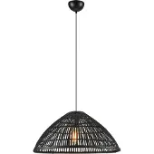 Markslöjd Capello Pendelleuchte Matt Black - , Capello, dimmbar, Schwarz, für Wohnzimmer, Bambus, Skandinavisch