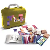 Sans marque Multiprint Bluey Colors Stamp Koffer Set