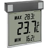 TFA-Dostmann Digitales Fenster-Thermometer "Vision" wetterfest