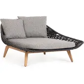Bizzotto Tamires Lounge Daybed Aluminium/Teak