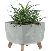 Prosperplast Gracia Square Concrete Effect Flower Pot 39x39cm