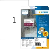 Herma A4, Weiß, Abgerundetes Rechteck, A4, Universal, Matte, Laser
