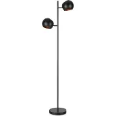 Markslöjd Edgar 2 Stehleuchte Schwarz - , Edgar, Schwarz, für Wohnzimmer, Metall, Skandinavisch
