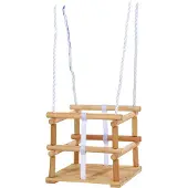Eichhorn Babyschaukelsitz "Outdoor Gitterschaukel", braun (holzfarben), Schaukelsitze, Kinder, bis 20 kg, Babyschaukelsitz, B:30cm T:30cm