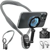 Telesin Neck Mount magnetisch mit MagSafe für Smartphone, grau