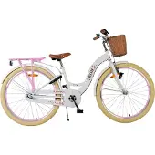 Volare Blossom Kinderfahrrad - Mädchen - 26 Zoll - Weiss - Nexus 3 Gänge