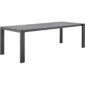 Solpuri Mono Ausziehtisch Edelstahl Anthrazit/Dekton 180(240)x100 cm