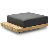 Solpuri Plateau S-Modul Hocker inkl. Polster Teak
