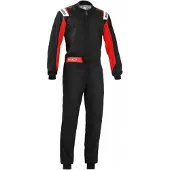 Sparco Rookie Karting Overall - Schwarz/Rot (Größe M)