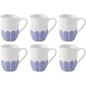 Villeroy & Boch Tasse Fleur White / Purple 290ml (6er-Set)