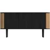 UMAGE - Treasures Sideboard mit 3 Türen, Eiche schwarz / sugar brown