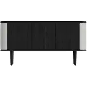 UMAGE - Treasures Sideboard mit 3 Türen, Eiche schwarz / sterling