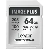 Lexar Image Plus SD-Karte UHS-I V30 R205/W150 MB/s - 64GB