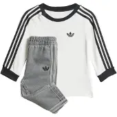 Adidas Originals Set Bluse und Hose Denim JW5312 Weiß Regular Fit