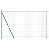 vidaXL Euro-Zaun mit Betonsockel 10 x 1,6 m PVC-beschichteter Stahl