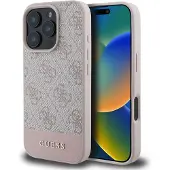 GUESS Apple iPhone 16 Pro Hülle - Kunststoff - - Backcover/Hard Case - Rosa