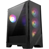 MSI MAG FORGE 121A AIRFLOW, Midi Tower, PC, Schwarz, ATX, ITX, micro ATX, Gaming, Blau, Grün, Rot