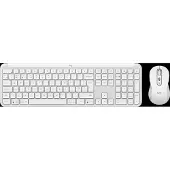 Logitech MK950 Signature Slim Kabellose Tastatur Maus Combo QWERTZ Weiß
