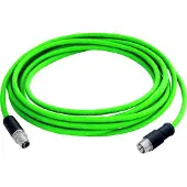 Telegärtner STX M12x1-M12x1 VL X-kod. Cat.6A, CP01CS02B-SFTP2607C7-1PUR-A1000, 10 m