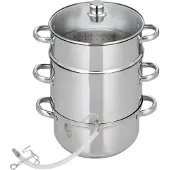 ELO Stahlwaren ELO Basic Galactica Entsafter Edelstahl Induktion silberfarben 26cm