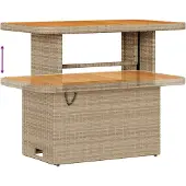 vidaXL Gartensofa-set 8 pcs Beige Poly-Rattan