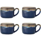 Bloomingville Sheen Tassen blau 4er Set