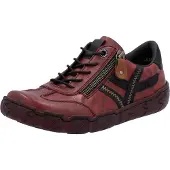 Rieker Damen Sneaker sportlich modisch Reißverschluss Leder flexibel L0363, Größe:39 EU, Farbe:Mehrfarbig