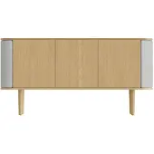 UMAGE - Treasures Sideboard mit 3 Türen, Eiche natur / sterling