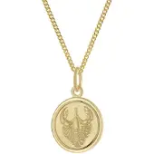 Trendor 28468-07 Kinder Sternzeichen Krebs Gold 333 mit vergoldeter Kette